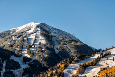 滑雪坡,科罗拉多州,雪,酪乳,山,洛矶山脉,日光,阿斯彭,风景,树