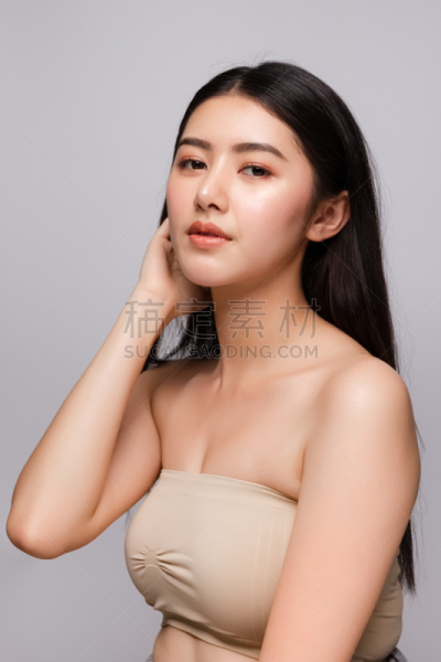 健康保健,女人,人的脸部,完美,亚洲,干净,美,彩妆,皮肤,美容