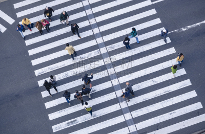 人,商务,横越,人行横道,城市,交通标志,居住区,顶部,都市风景,步行
