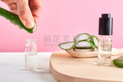 有机食品,自然,草药,商品,芦荟,动物手,化妆用品,概念,面膜