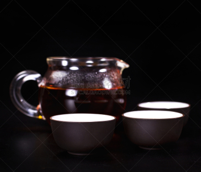 茶道,饮料,茶,传统,乌龙茶,茶叶,热,暗色,清新,背景分离