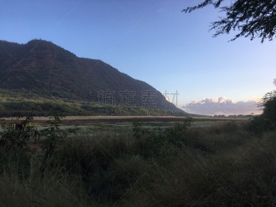 夏威夷,秋天,考艾岛,日落