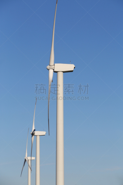 风轮机,天空,蓝色,背景,风,环境,云,环境保护,自然现象,能源