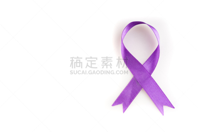 白色,紫色,缎带,健康保健,周年纪念,贺卡,背景分离,癌症,证章
