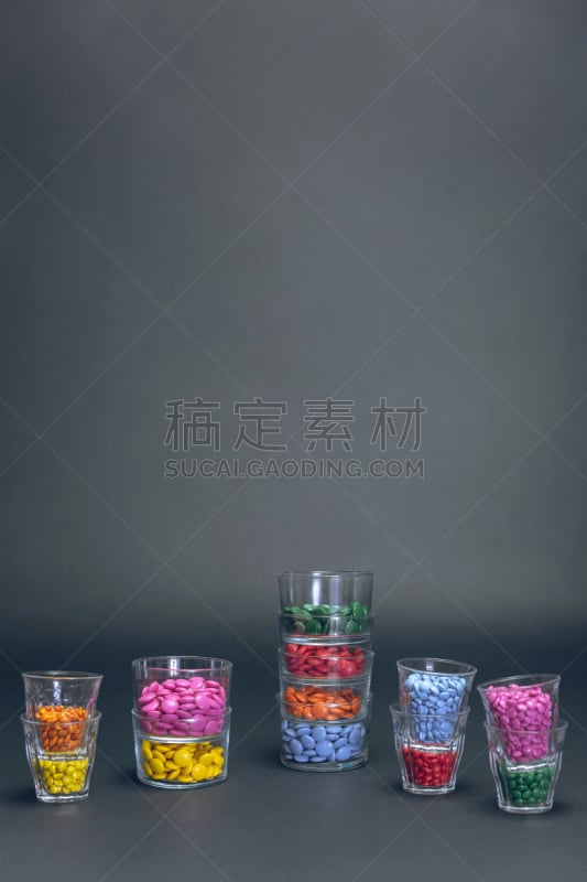 玻璃杯,留白,塞满了的,颜色,药丸,口腔卫生,瑞典,健康保健,龋齿,营养品