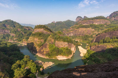 中国,风景,山,福建省,丹霞地貌,武夷山,世界遗产,环境,云,环境保护