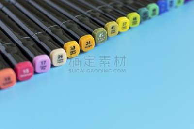 创造力,毡尖笔,距离标记,蓝色背景,停车楼,画画