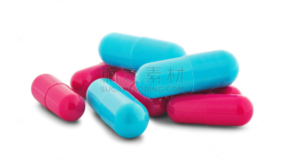 蓝色,堆,健康保健,胶囊,背景,白色,红色,阴影,分离着色,荷尔蒙