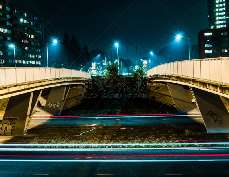 夜晚,埃因霍芬,城市生活,尾灯,照明设备,汽车,交通,技术,迅速,光轨