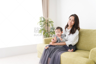 婴儿,母亲,家庭生活,放松