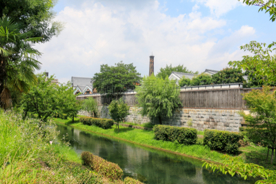 京都府,河流,日本,日本青酒,在之后,工厂,船,传统,帆,仅日本人