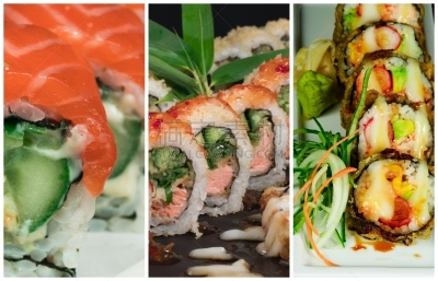 寿司,抽象拼贴画,与众不同,饮料,蔬菜,菜单,装饰菜,多样,日本食品,食品