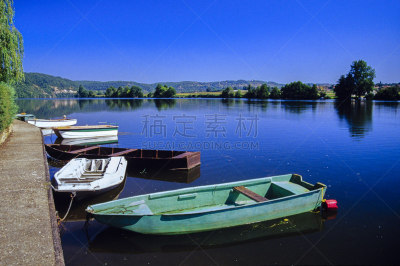 法国,阿基坦地区,多尔多涅河,风景,旅游目的地,影片,热,船,著名景点,湖