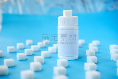 糖,概念,甜食,糖尿病,不健康食物,留白,蓝色背景,方糖,瘦身,生病