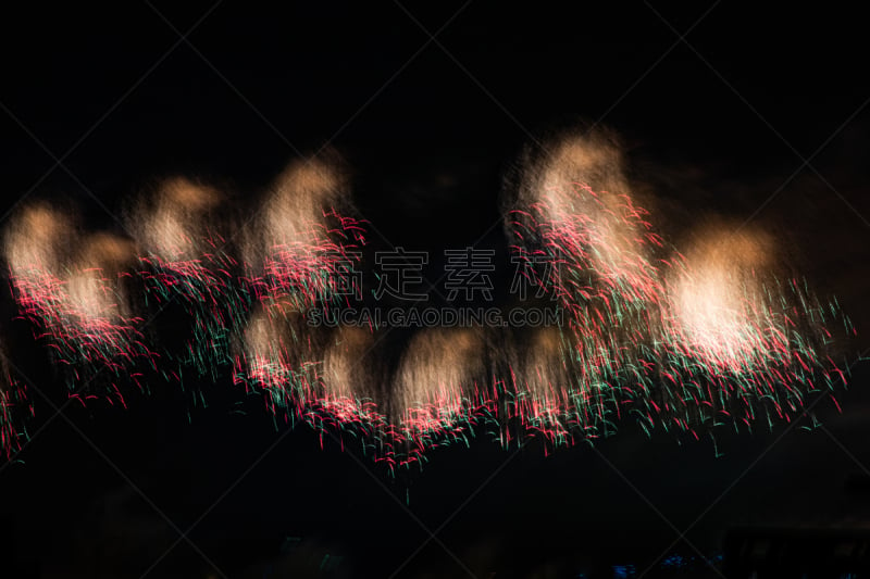 北京,中国,夜晚,放焰火,天空,2019,烟花秀,十月,假日