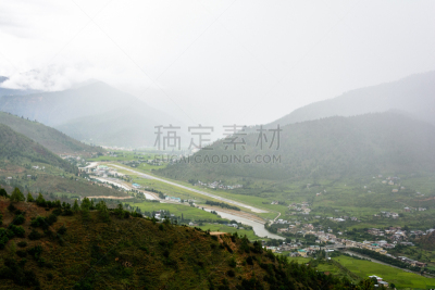 机场,飞机跑道,危险,巴罗,不丹,充满的,地球,莫斯特,看风景,风险
