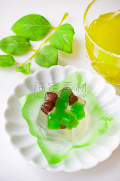 日本点心,夏天,日本,糖果店,茶,寒冷,果冻,绿茶,清新,食品