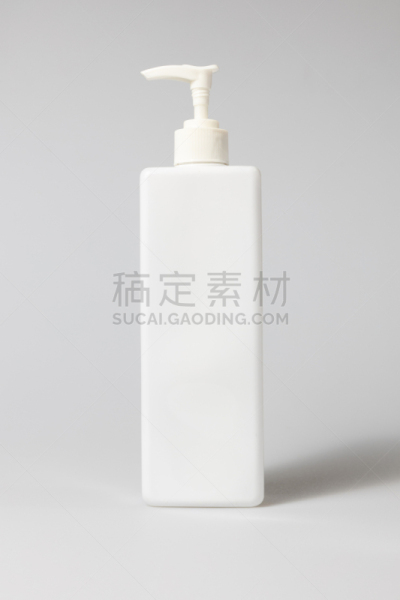 瓶子,分离着色,化妆用品,容器,塑胶,空白的,液体,白色背景,正面视角,包装