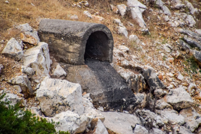 污水,混凝土,路,隧道,在下面,筋疲力尽,土耳其,石灰石,植物,建筑
