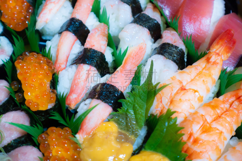 寿司,多样,清新,华贵,日本食品,食品,米,生鱼片寿司,日本,生鱼片