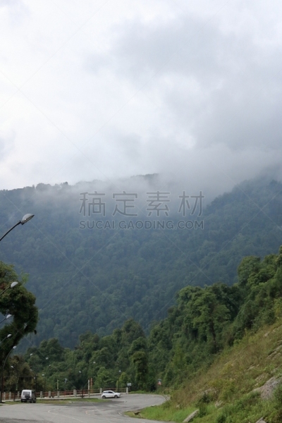 锡金,路,印度,山