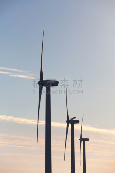 风轮机,天空,蓝色,背景,风,环境,云,环境保护,自然现象,能源