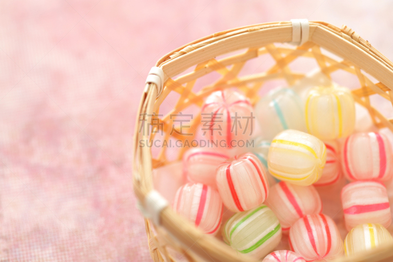 色彩鲜艳,日本,传统,糖果店,果冻,日本点心,珊瑚色,橙色,皱霰,传统节日
