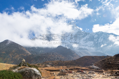 尼泊尔,珠穆朗玛峰,阿马达布朗峰,徒步旅行,大本营,运动,景观设计,灵感,世界遗产,技术