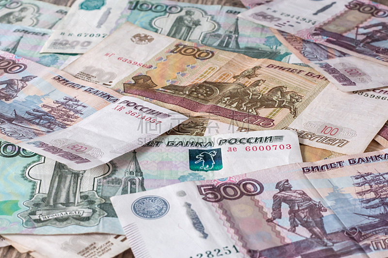 俄罗斯,银行,俄罗斯卢布,特写,纸,俄罗斯文化,俄罗斯卢布纸币,上升