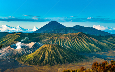 火山,爪哇,婆罗摩火山,印度尼西亚,日出