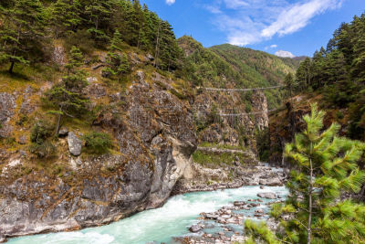 尼泊尔,喜马拉雅山脉,珠穆朗玛峰,桥,徒步旅行,大本营,运动,灵感,世界遗产,动机