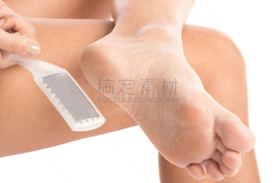 足,女性,工具,部分,背景分离,死的,医疗流程,去角质