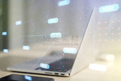 笔记本电脑,概念,编码,现代,背景聚焦,创造力,抽象