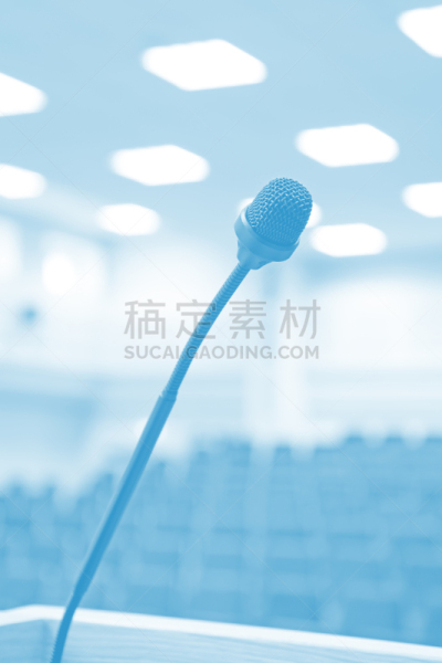 会堂,麦克风,蓝色,前面,单色图片,会议中心,传媒,商务,电话会议,商务研讨会