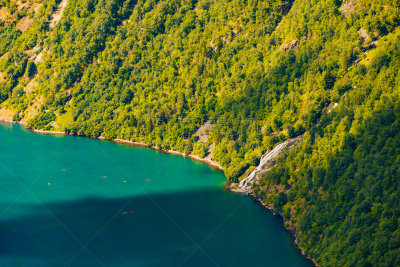 人,挪威,峡湾,皮划艇