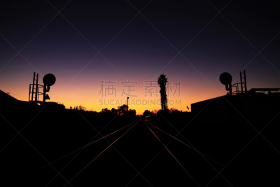 摩尔帕克,车站,有序,视点,交通,加利福尼亚,路口,铁轨轨道,背景,十字路口