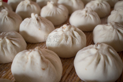 中式小笼包,蔬菜,清新,背景分离,面包,食品,蒸菜,中国食品,成分,小麦面团