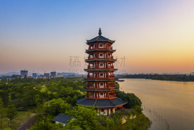 中国,湖,湿地,东莞,广东省,风景,公园,传统,草坪,环境