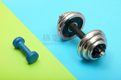 哑铃,小的,公亩,巨大的,举重训练,两个物体,运动,一个物体,自然神力,钢铁