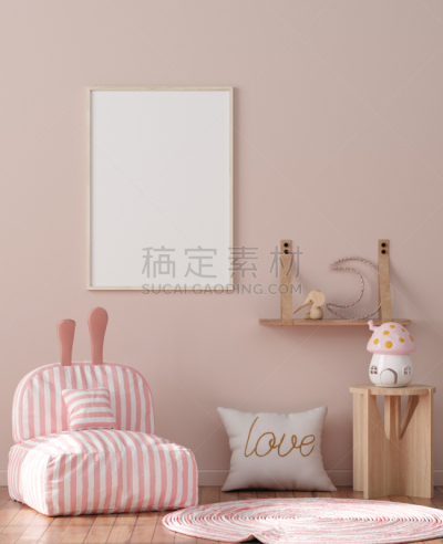 儿童,背景,三维图形,室内,住宅房间,正下方视角,轻蔑的,边框,空的