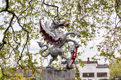 英国,雕像,伦敦,狮身鹫首怪兽,寺庙,底座,狮子,翅膀,英格兰,边界