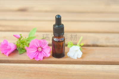 香熏油,锦葵属,木制,自然美,瓶子,背景