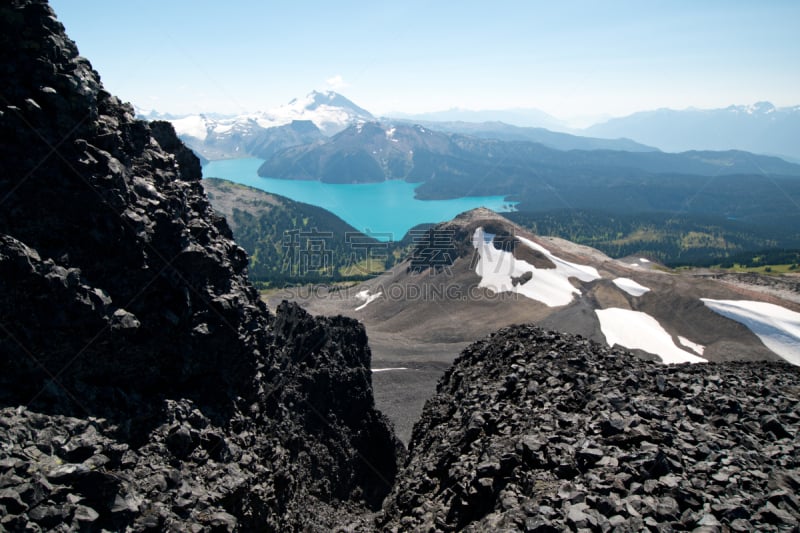 徒步旅行,伽若巴蒂公园,长牙,黑色,火山岩,加拿大,烟囱,岩石,户外,斯阔米什