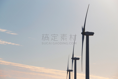 风轮机,天空,蓝色,背景,风,环境,云,环境保护,自然现象,能源