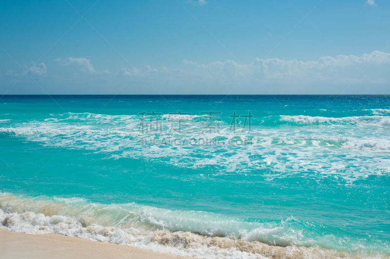 海滩,墨西哥,坎昆,自然美