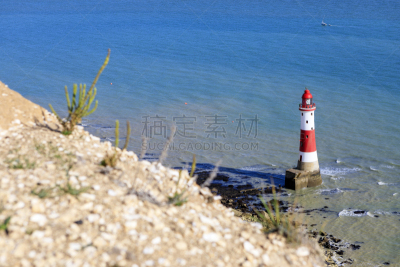 滩头岬,伊斯特本,英国,英格兰,著名景点,自然美,海岸线,岩石,户外,天空