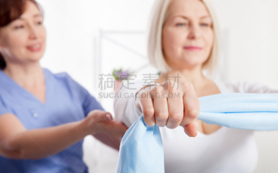 橡胶,松弛练习,床,女人,物理疗法,缎带,运动,药,平衡,凌乱