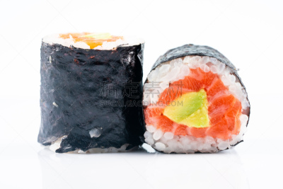 寿司,食品,白色背景,东亚,传统,清新,背景分离,米,加利福尼亚,绿芥末酱