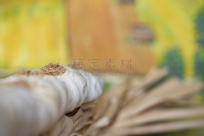 特写,大蒜,线绳