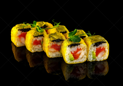 传统,寿司,分离着色,日本食品,黑色背景,菜单,寿司卷,食品,餐馆,生鱼片寿司